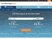 Tablet Screenshot of llamanicaragua.com